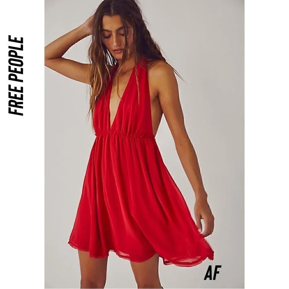 FREE PEOPLE ESMERALDA MINI BABYDOLL DRESS NEW MEDIUM